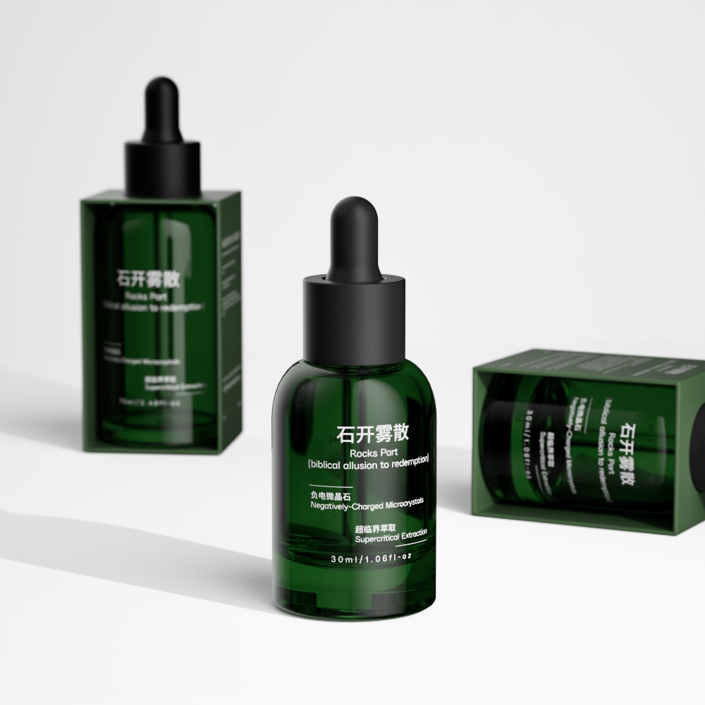 Luxury Skincare Glass Dropper Bottles