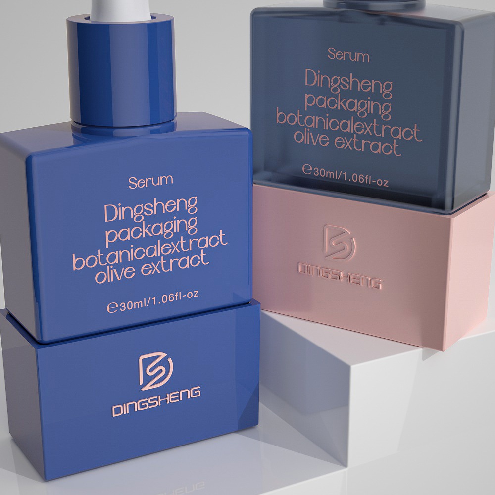 30ml Square Glass Serum Bottle