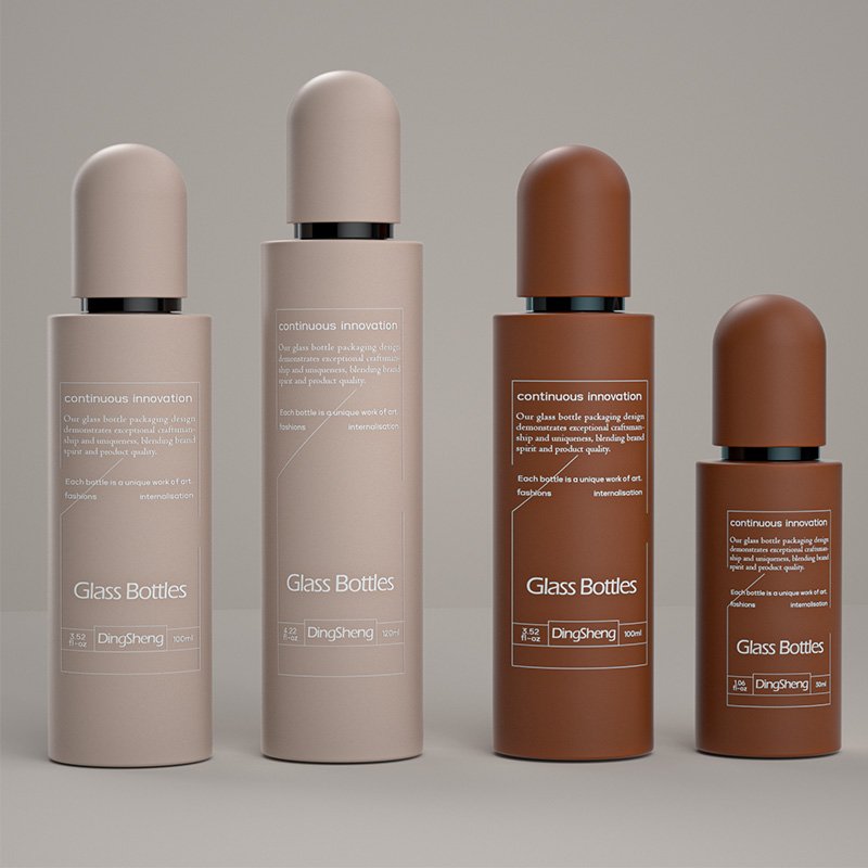 Luxury Cosmetic Glass Bottle Set for Skincare