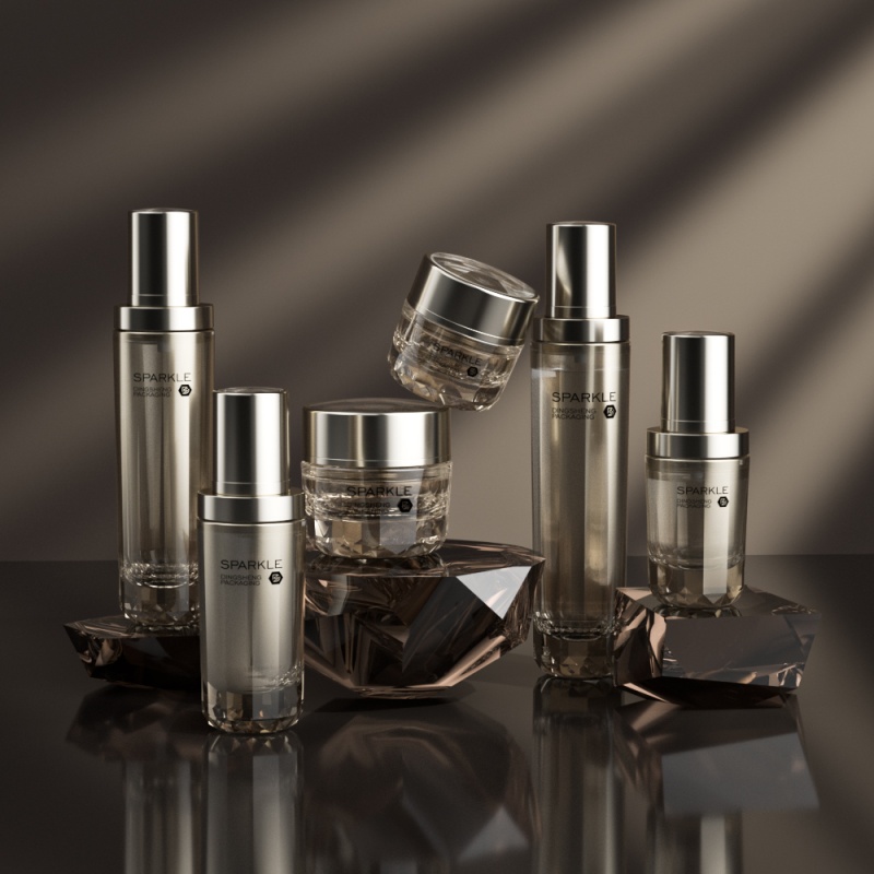 Wholesale Faceted Glass Skincare Set