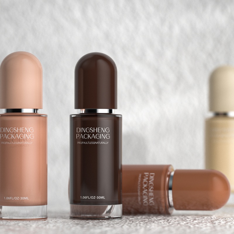Glass Pump Dispenser For Liquid Makeup