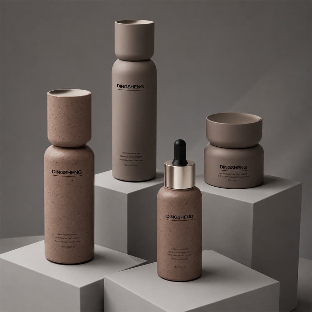 ZenStone premium speckled skincare packaging set