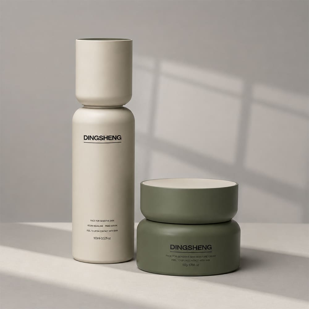 Premium Olive Green Cosmetic Jar Premium Olive Green Cosmetic Jar