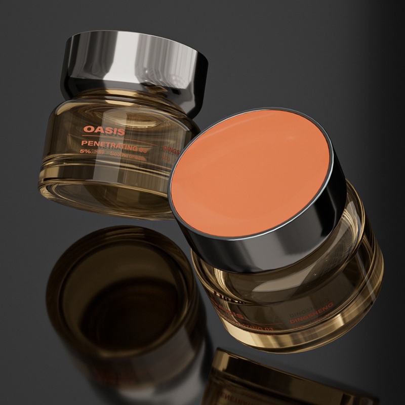 Custom Amber Skincare Bottle Set