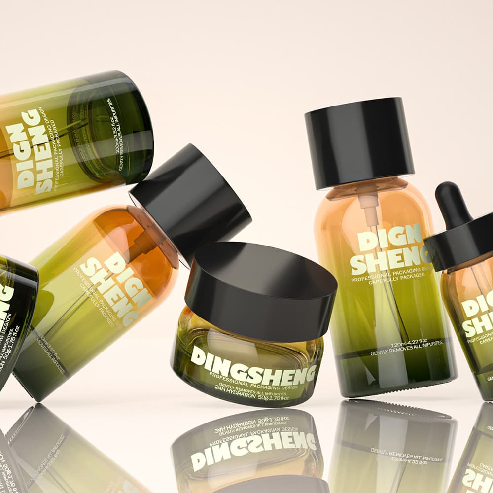 Heavy Wall Glass Cosmetic Bottles